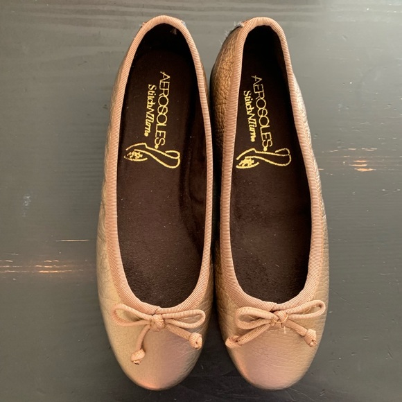 aerosoles slip on bow flats